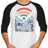 Internet Explorer - 3/4 Sleeve Raglan T-Shirt