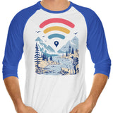 Internet Explorer - 3/4 Sleeve Raglan T-Shirt