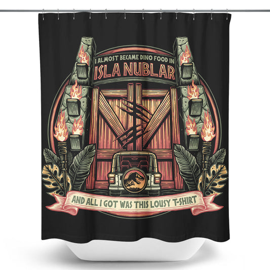 Isla Nublar Souvenir - Shower Curtain