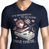 It's Dangerous Take These - Men's V-Neck
