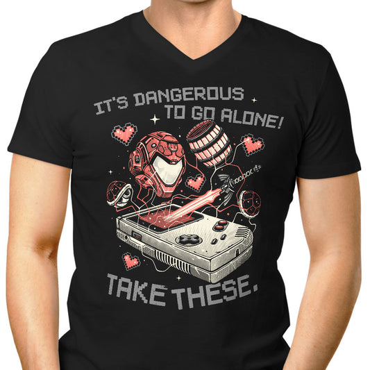 It's Dangerous Take These - Men's V-Neck