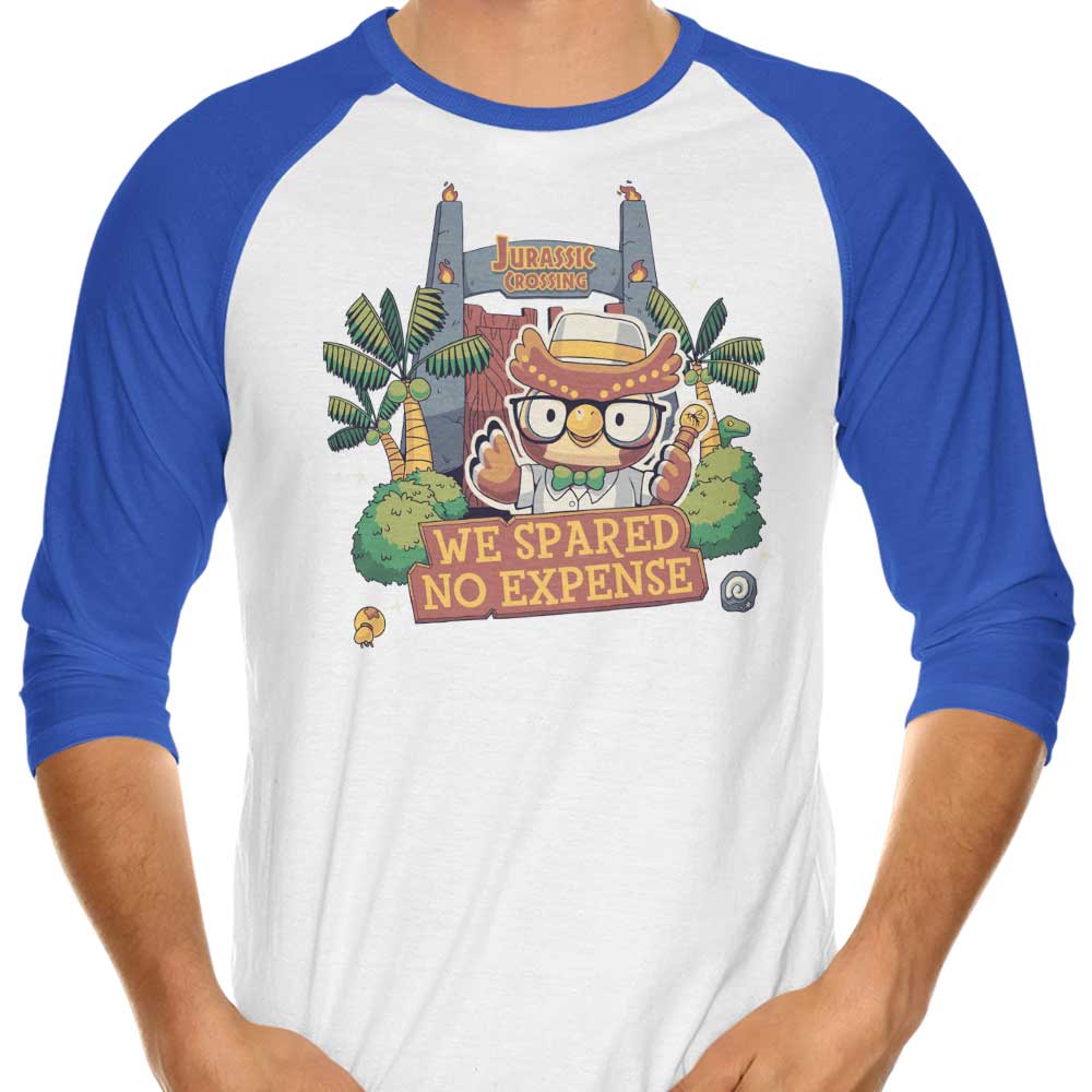 Jurassic Crossing - 3/4 Sleeve Raglan T-Shirt