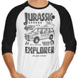 Jurassic Explorer - 3/4 Sleeve Raglan T-Shirt