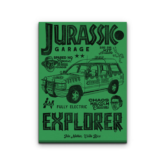 Jurassic Explorer - Canvas Print
