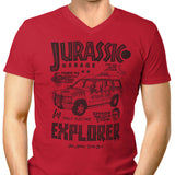 Jurassic Explorer - Men's V-Neck