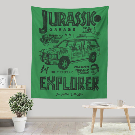 Jurassic Explorer - Wall Tapestry