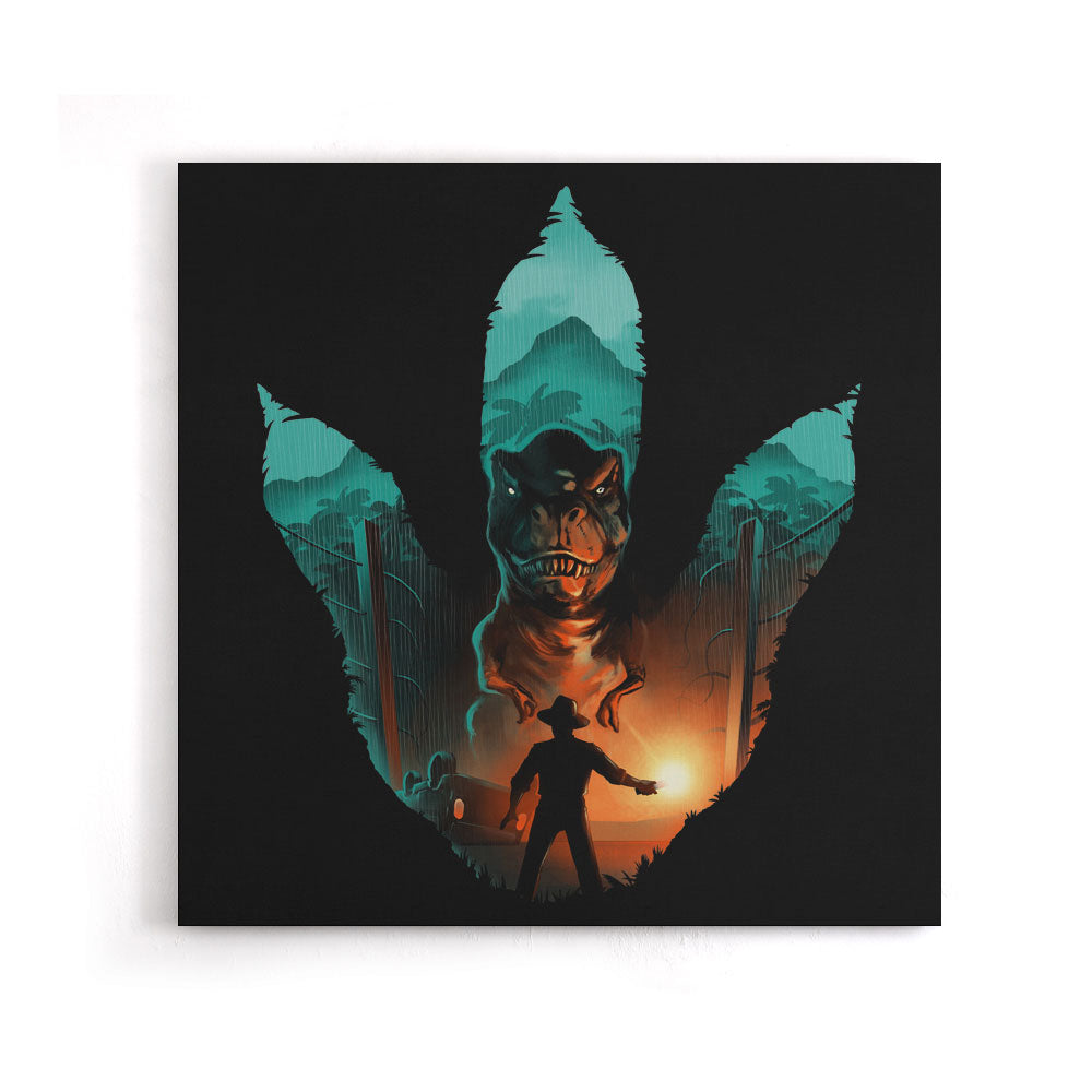 Jurassic Footprint - Canvas Print