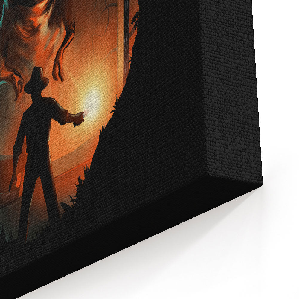 Jurassic Footprint - Canvas Print