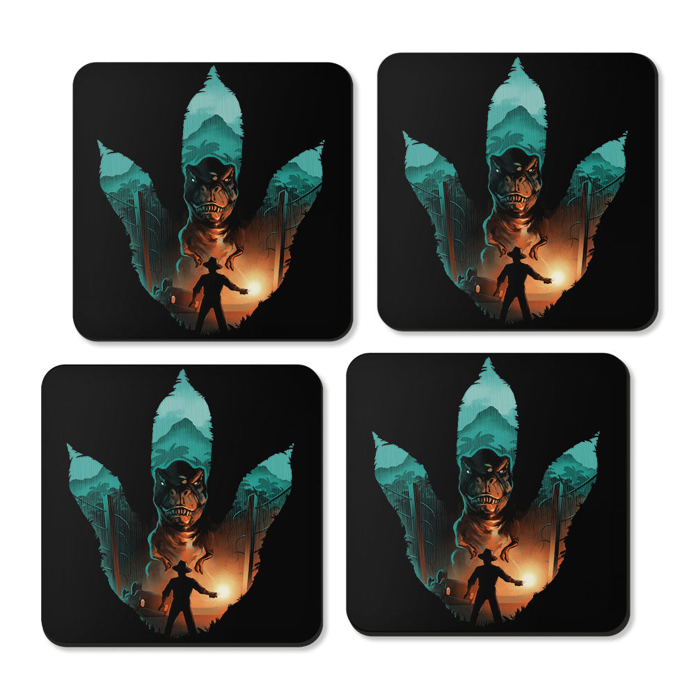 Jurassic Footprint - Coasters