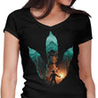 Jurassic Footprint - Women's V-Neck