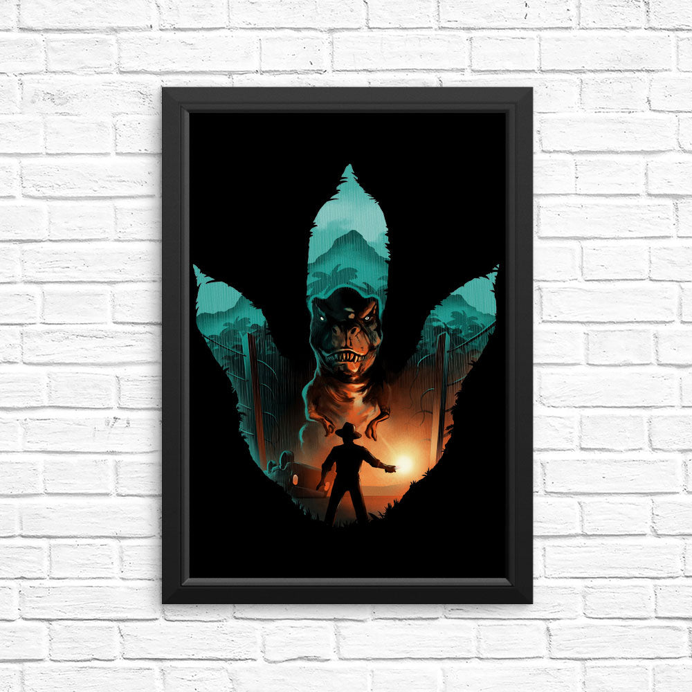 Jurassic Footprint - Posters & Prints