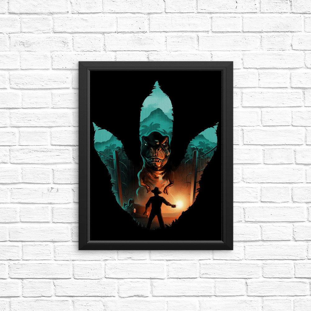 Jurassic Footprint - Posters & Prints