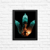 Jurassic Footprint - Posters & Prints