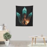 Jurassic Footprint - Wall Tapestry