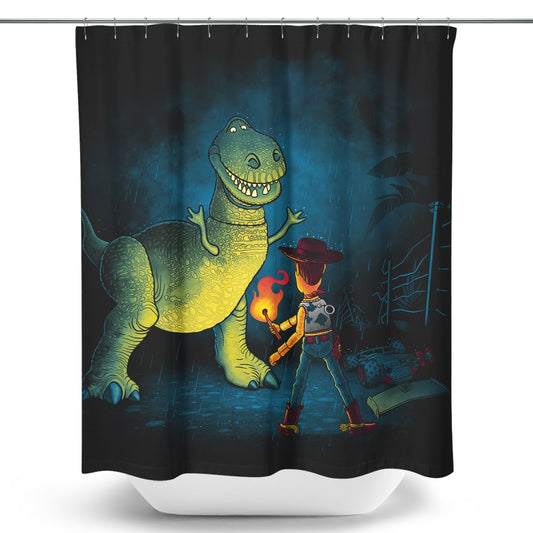 Jurassic Toys - Shower Curtain