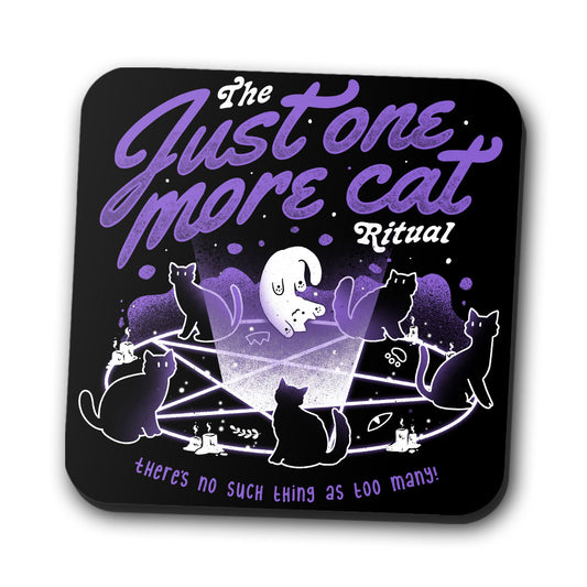 Just One More Cat - Coasters