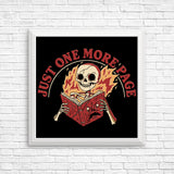 Just One More Page - Posters & Prints