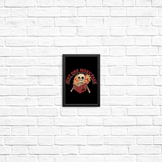 Just One More Page - Posters & Prints