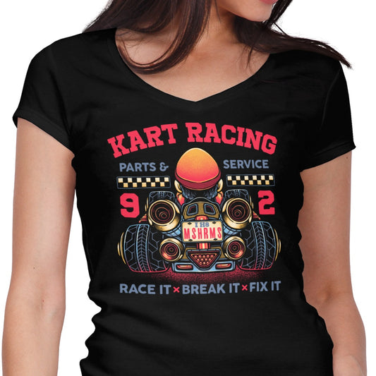 Kart Racing - Women's V-Neck