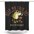 Keep Your Chin Up - Shower Curtain