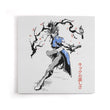 Kicking Beauty Sumi-e - Canvas Print