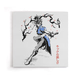 Kicking Beauty Sumi-e - Canvas Print