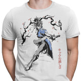 Kicking Beauty Sumi-e - Men's Apparel