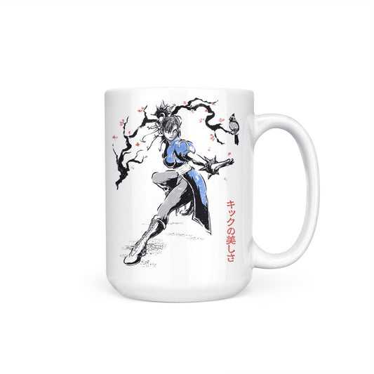 Kicking Beauty Sumi-e - Mug