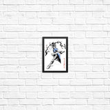 Kicking Beauty Sumi-e - Posters & Prints