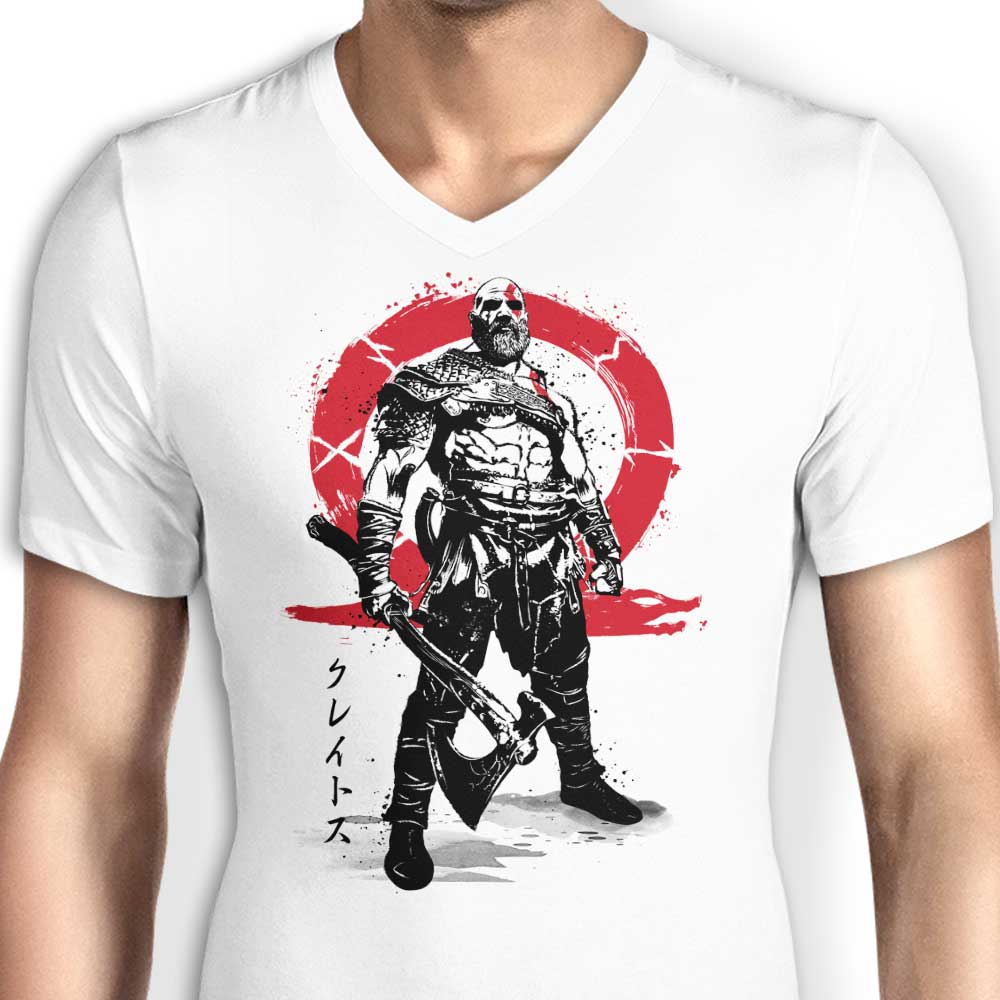 Killer of Gods Sumi-e - Men's V-Neck