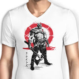 Killer of Gods Sumi-e - Men's V-Neck