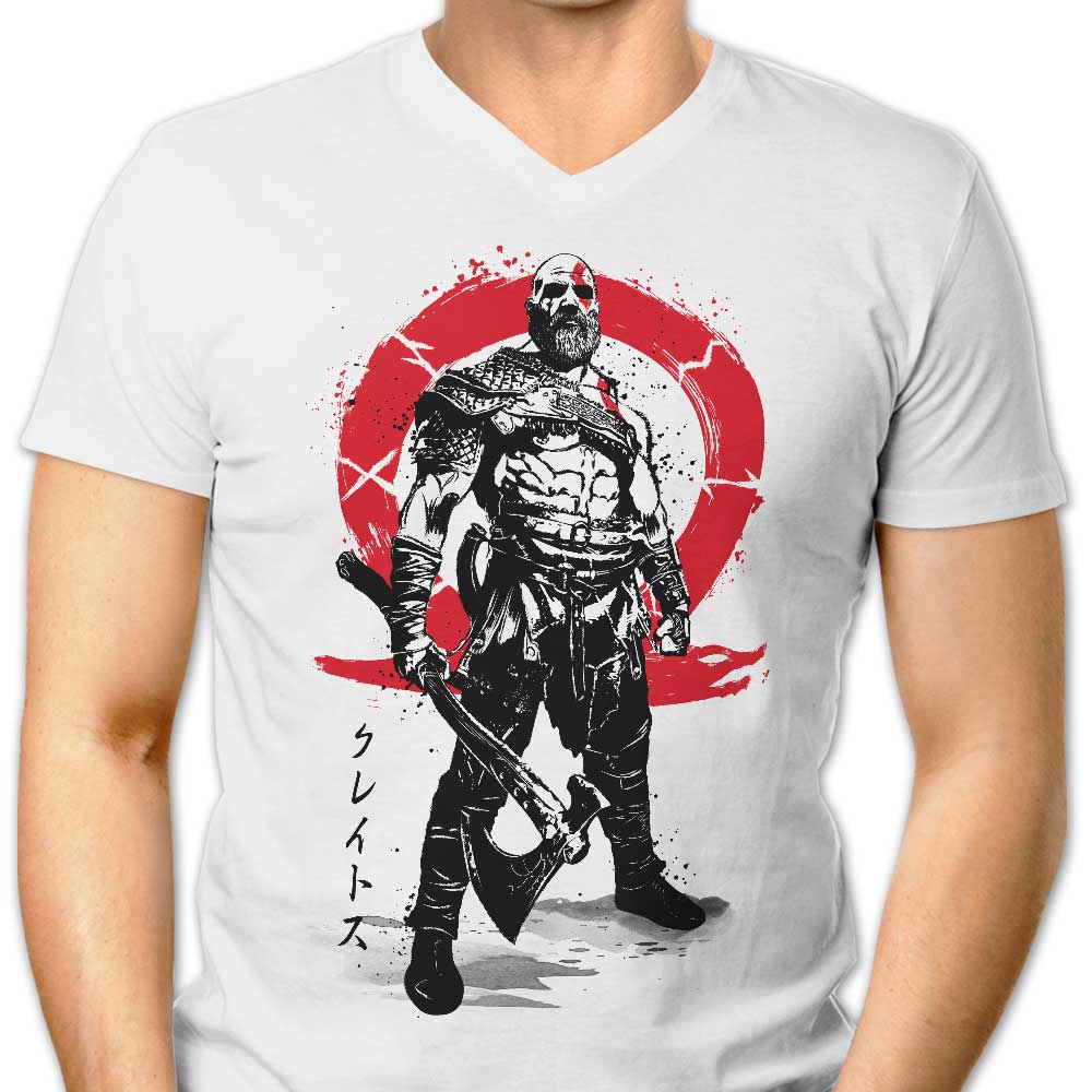 Killer of Gods Sumi-e - Men's V-Neck