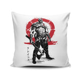 Killer of Gods Sumi-e - Throw Pillow