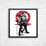 Killer of Gods Sumi-e - Posters & Prints
