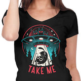 Kitty Alien Encounter - Women's V-Neck