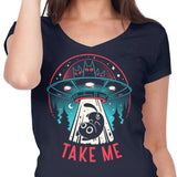 Kitty Alien Encounter - Women's V-Neck
