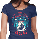 Kitty Alien Encounter - Women's V-Neck
