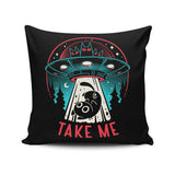 Kitty Alien Encounter - Throw Pillow