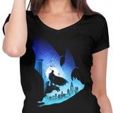 Knight's Bat - Women's V-Neck