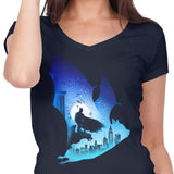 Knight's Bat - Women's V-Neck