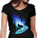 Knight's Bat - Women's V-Neck