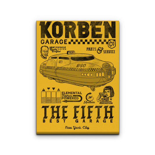 Korben Garage - Canvas Print
