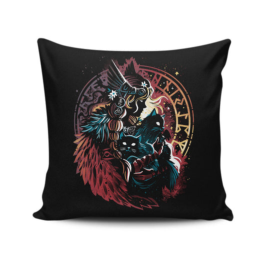 Lady of the Vanir - Throw Pillow