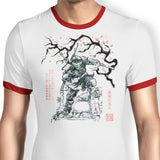 Last Ronin Sumi-e - Ringer T-Shirt