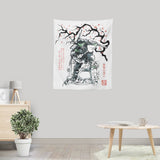 Last Ronin Sumi-e - Wall Tapestry