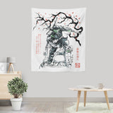 Last Ronin Sumi-e - Wall Tapestry