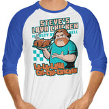 Lava Chicken - 3/4 Sleeve Raglan T-Shirt