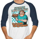 Lava Chicken - 3/4 Sleeve Raglan T-Shirt