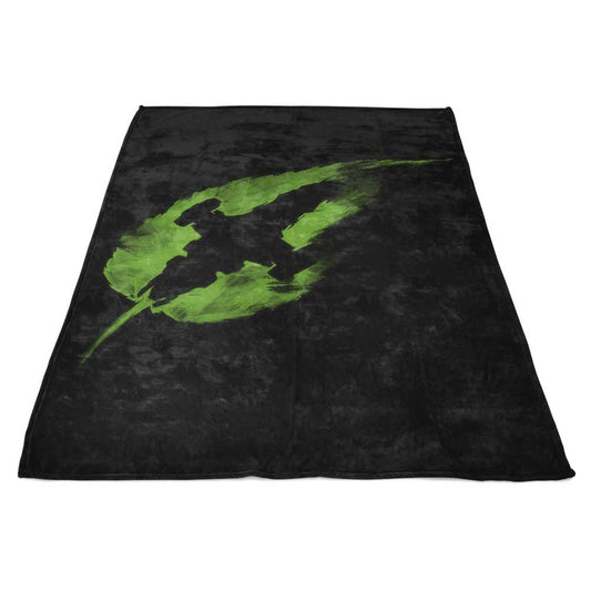 Leaf on the Wind - Fleece Blanket