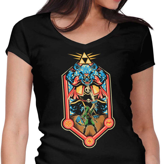 Legend of Power and Courage - Women's V-Neck